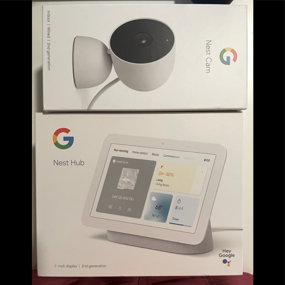 Google nest cam and nest hub